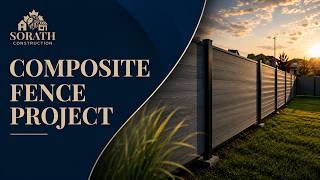Composite Fence Installation Modern Backyard Privacy Fence Sorath Construction