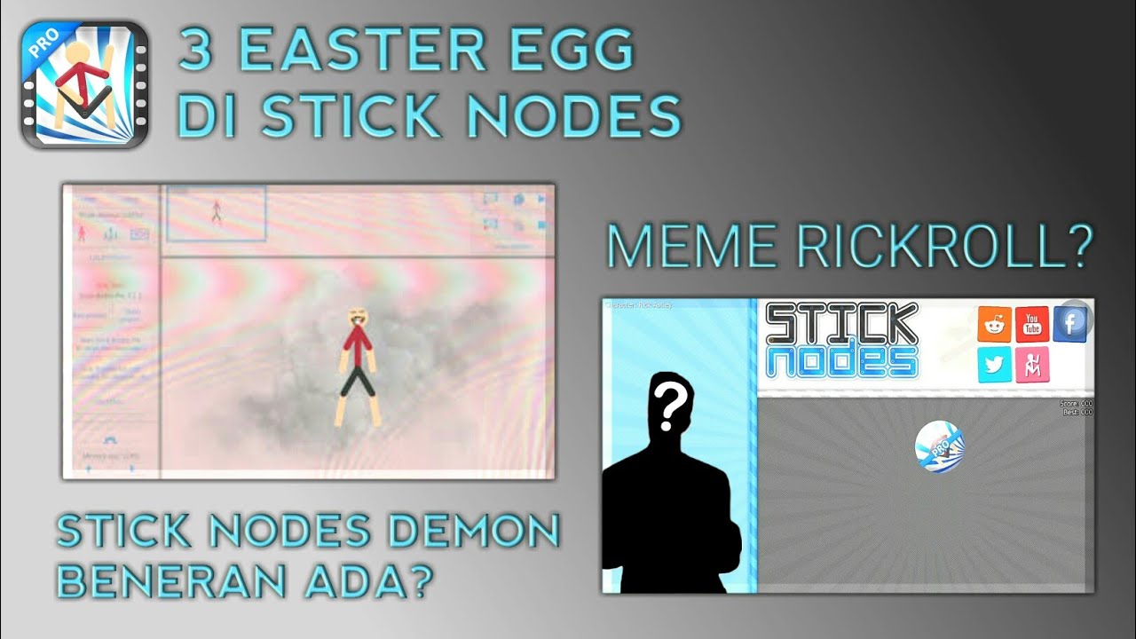 Cara mendapatkan 3 easter egg di stick nodes - YouTube