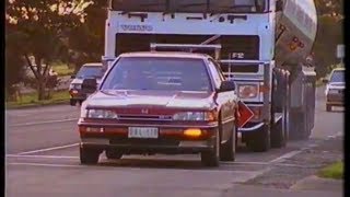 Australian road safety 1991 TV ad - respecting truck drivers