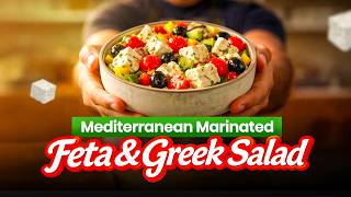 [FETA CHEESE RECIPE] Mediterranean Marinated Feta Recipe | Best Greek Salad No Vinegar