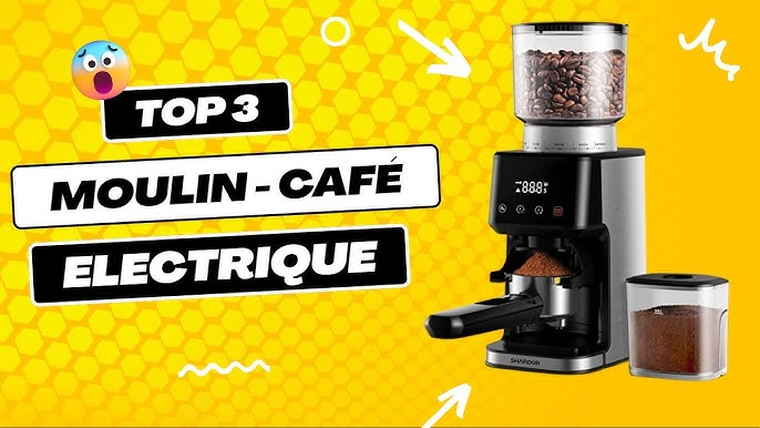 Moulin à café électrique pour cafetières goutte à goutte, percolateurs,  presse française, américaines et turques