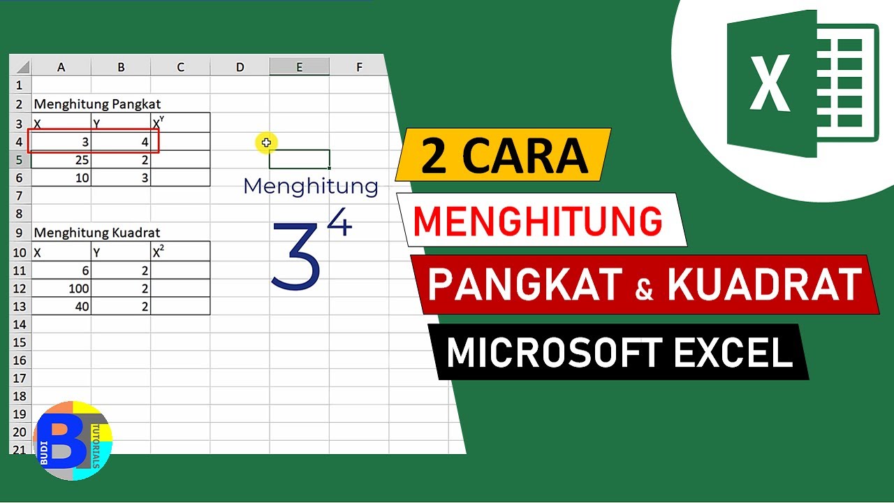 Cara Rumus Pangkat Di Excel Cara Menggunakan Rumus Kuadrat Di Excel