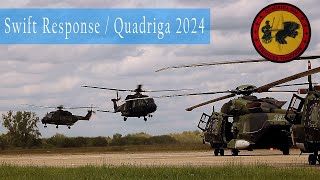 Swift Response / Quadriga 2024 military movements  Pápa Airbase, Hungary/Ungarn