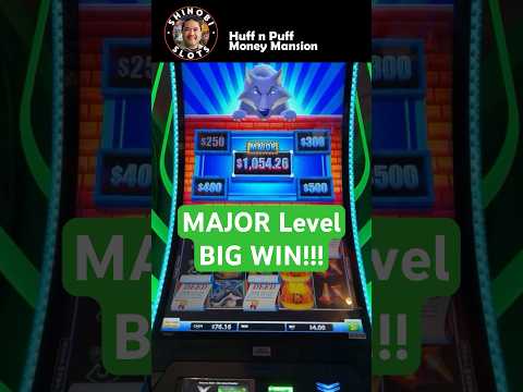 Huff n Puff Money Mansion - Reaching the MAJOR Level for a BIG WIN! #shortfeed #shorts