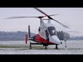 Kmax intermeshing rotors helicopter startup  takeoff