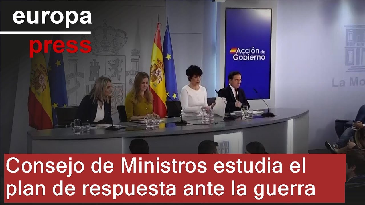 El Consejo de Ministros estudia la respuesta del Gobierno ante la guerra en Oriente Medio