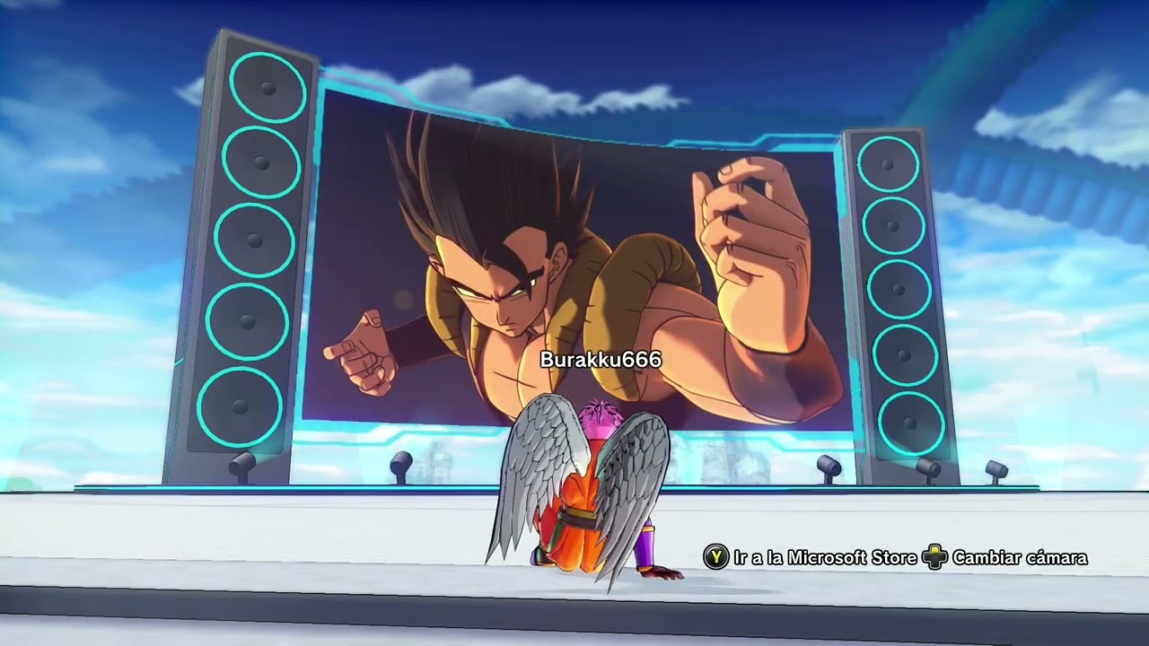 DRAGON BALL XENOVERSE 2 - mirando la TV gigante que Bulma monto en Conton City! xd