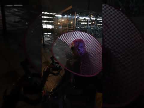 Hands free umbrella FAIL