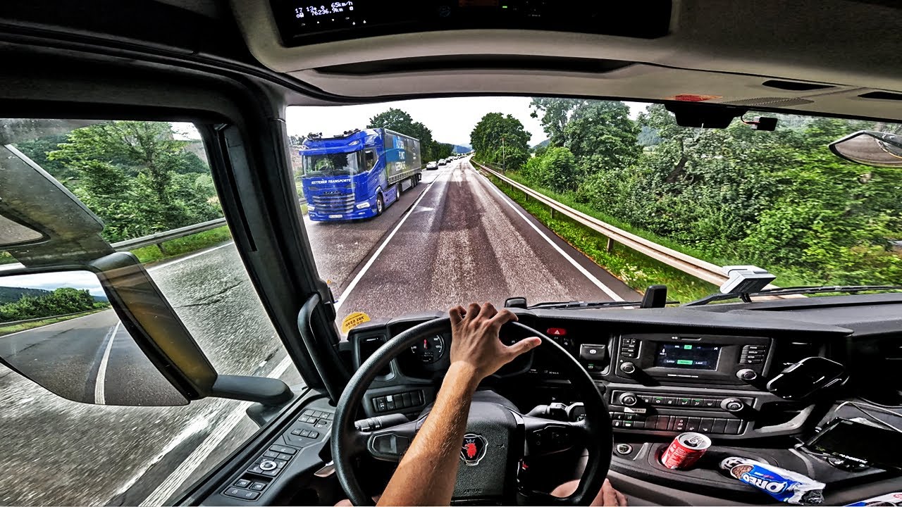 Scania Next Gen | Ein Tag als Postfahrer in Deutschland – LKW-Fahrt & Fahreralltag hautnah in 4K