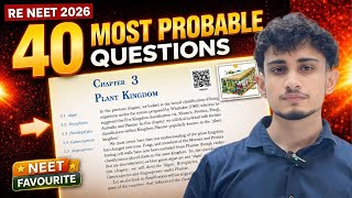 Plant Kingdom, Most Expected Questions For Re Neet 2026
