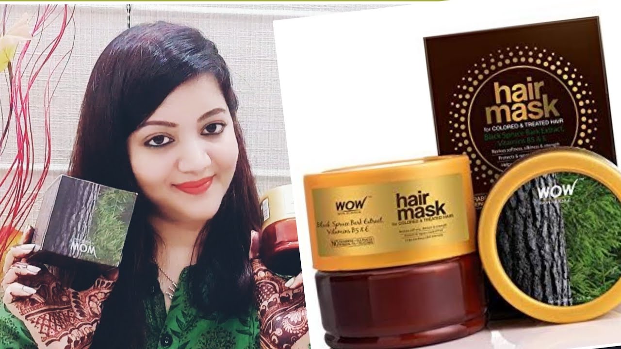 Wow skin science hair mask for colored &treated hair product review