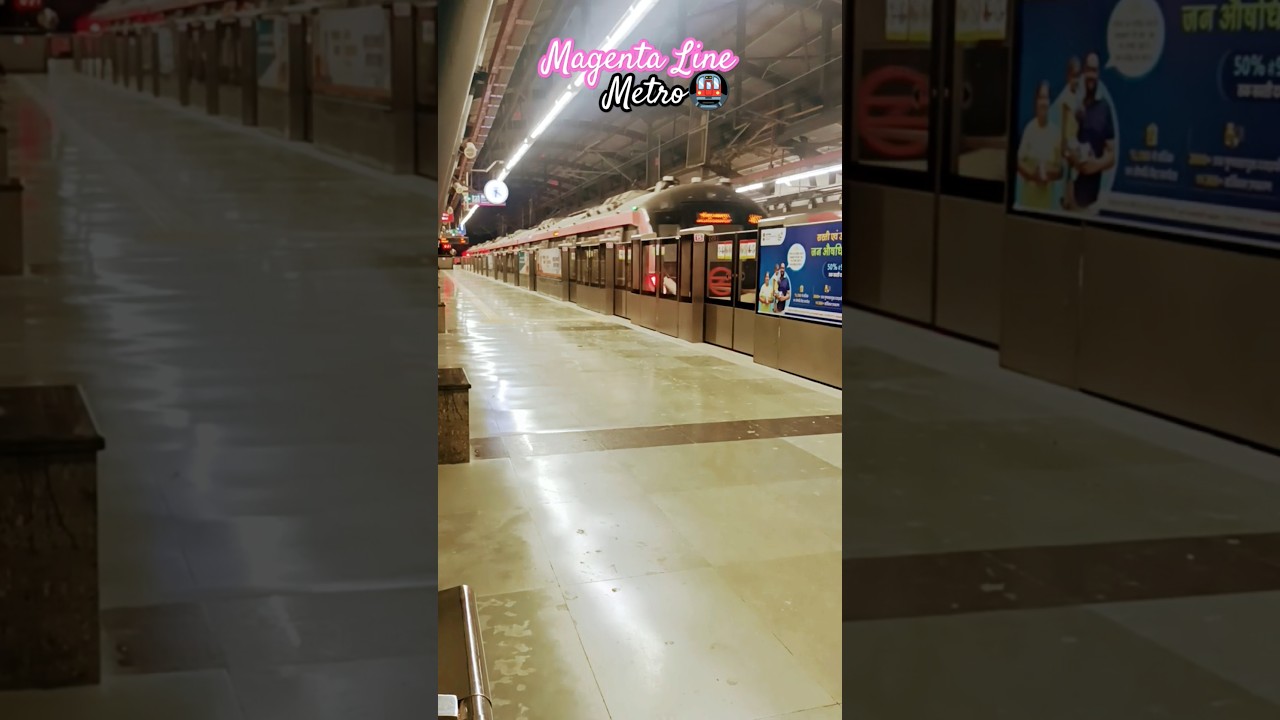Delhi Metro's Magenta Line is fully driverless🚇 