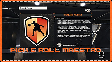 NBA 2K15- How To Get Pick and Roll Maestro Badge Tutorial!!