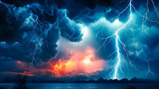 Night Thunderstorm Sounds for Sleeping | 99% Fall Asleep Fast | Heavy Rainstorm \& Intense Thunder