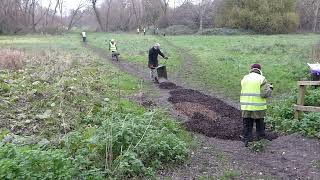 Volunteers working on Brook Meadow - 04 12 22