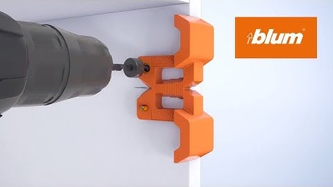 Drilling template for mounting plates | Blum