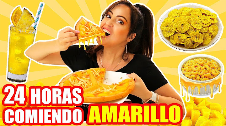 24 HORAS COMIENDO AMARILLO | RETO SandraCiresArt | All Day Eating Yellow Food Challenge