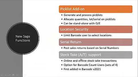 Presentation of NEW AutoSimply PickList Barcode Module & Version 2022 Feature Enhancements