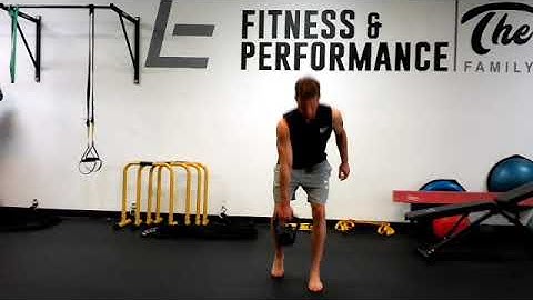Single kettlebell staggered stance deadlift
