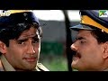 Inspector Forces Constable Gopi To Fight With Goons | Gopi Kishan | Suniel Shetty, Karisma Kapoor