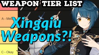 Best Xingqiu Weapon Tier List | Genshin Impact DPS Support Build Options