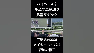 武豊マジックに翻弄される観客 宝塚記念2025 メイショウタバル 現地の様子 宝塚記念 Shorts 武豊 メイショウタバル 