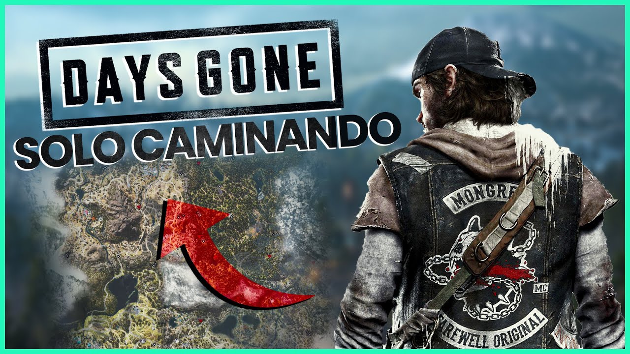 CRUZO SOLO CAMINANDO el MAPA de DAYS GONE