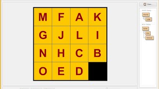 How to Make 15 Tile ABC Puzzle in Greenfoot screenshot 5