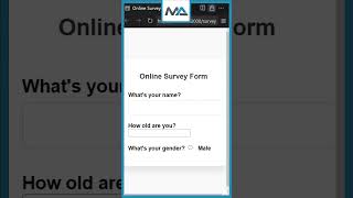 📋 Build an Online Survey Form in 60 Seconds! ⏱️ (HTML, CSS, JavaScript) #shorts