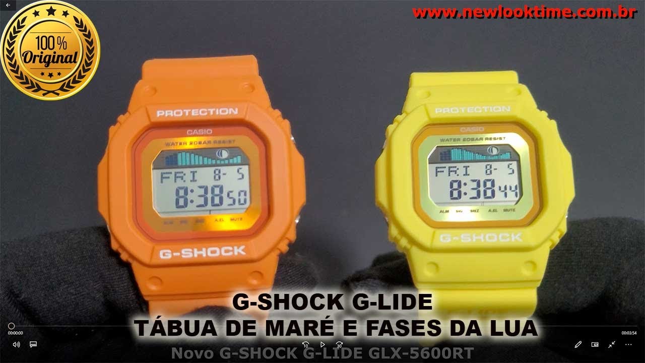 Novos modelos G-SHOCK GLX-5600 que chegaram na vitrine da New Look