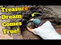 Treasure Hunter&#39;s Dream Comes True while Excavating a giant burned Pit! Antique Treasure overload!