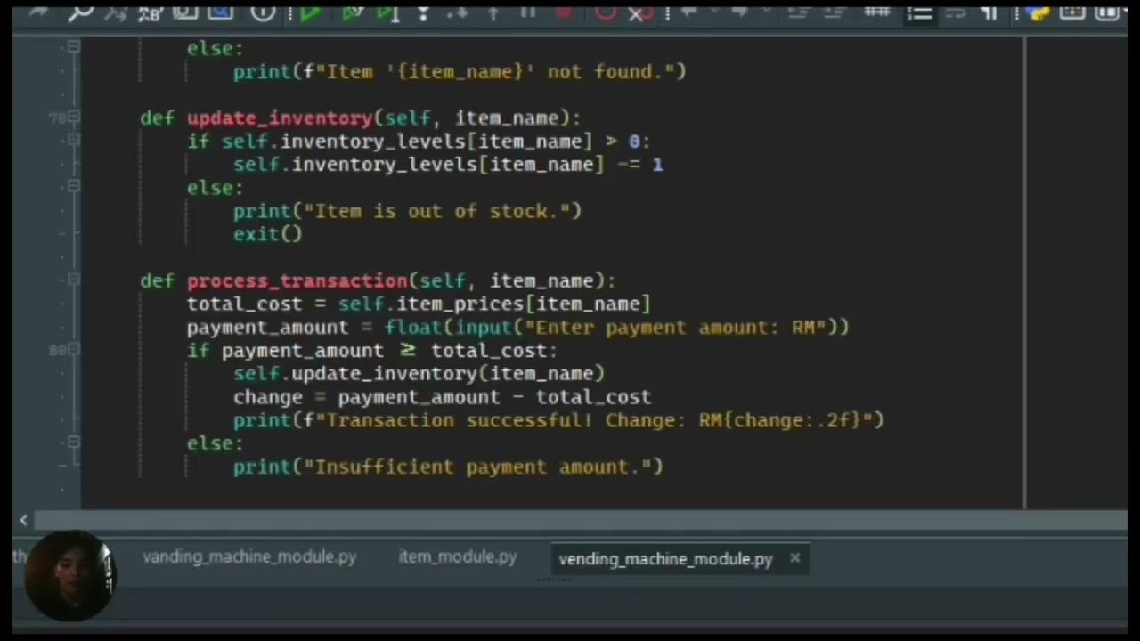 Vending Machine Using Python Language - YouTube