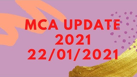 MCA UPDATES 2021 - Notified Sections from The Companies Amendment Act 2019 & 2020 on 22/01/2021