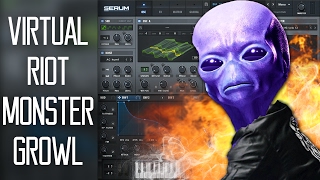 HUGE Virtual Riot "Supernatural" Growl Bass in Serum Tutorial (Free Preset)