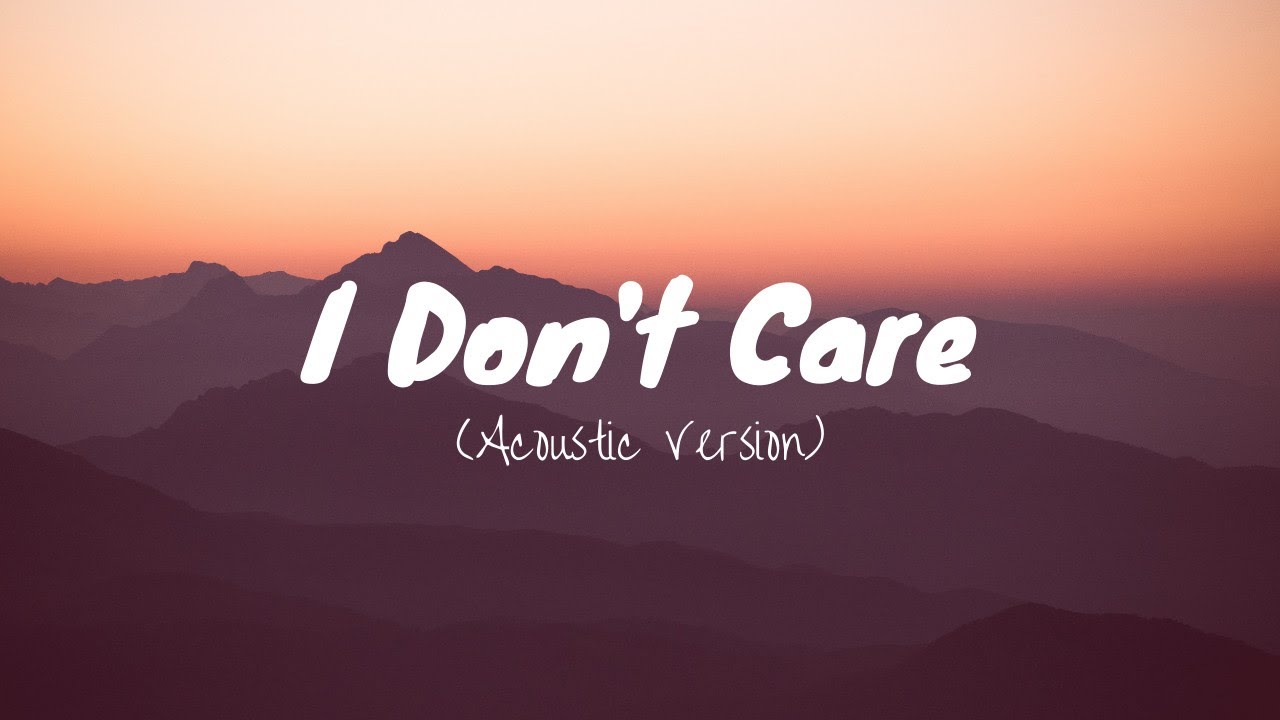 I can t care