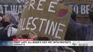 First Lady Jill Biden’s visit met with protests