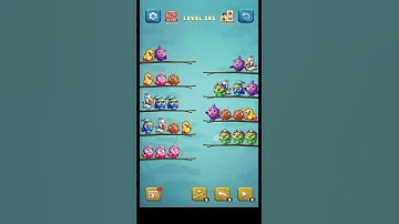 🏅BIRD SORT PUZZLE 🐦 LVL 191 🦉Gameplay Walkthrough🎮 #shorts #birdsort #birdsortpuzzle #walkthrough