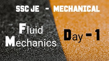 SSC JE MECHANICAL ONLINE CLASS IN TAMIL | Fluid Mechanics 1 | SSC JE MECHANICAL PREPARATION 2020