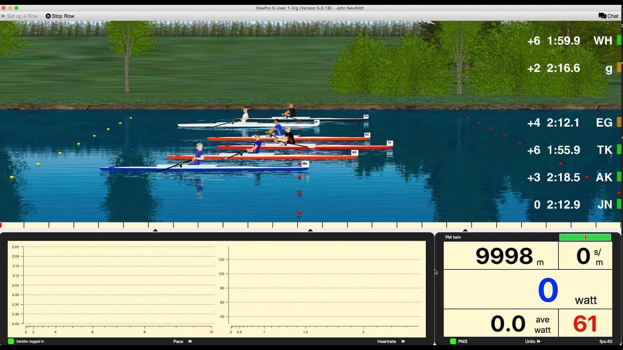 Online Rowing 10K race plus warmup and warmdown 04082018 - YouTube