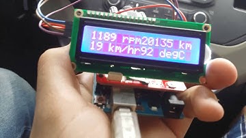 Monitoring Car informations on LCD via CAN bus shield