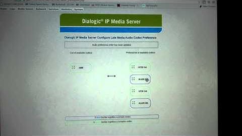 Dialogic Late Media Config Screen