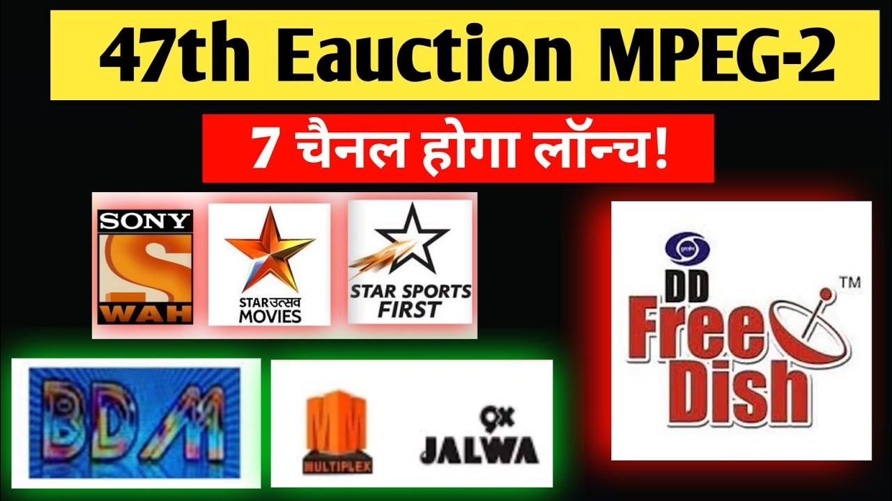 47th Eauction 8 new channels launch | Mpeg 2 Box 8 new channels launch | 47 Eauction MPEG 2 Box