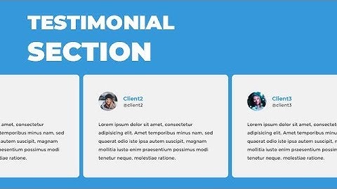 Awesome testimonial section using HTML  CSS & owl.carousel.js