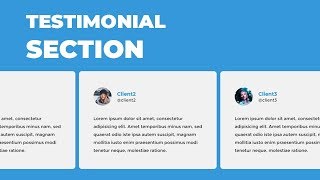 Awesome testimonial section using HTML  CSS & owl.carousel.js