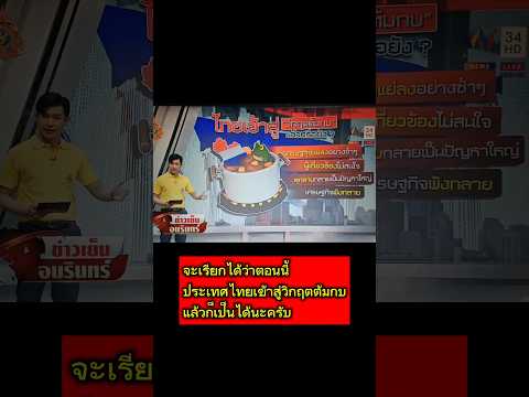 สถานการณ์เศรษฐกิจไทยในปัจจุบัน