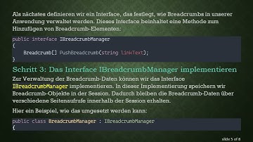 Implementierung eines Breadcrumb Helper in ASP.NET MVC