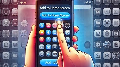 Adding a Web App to your Home Screen
