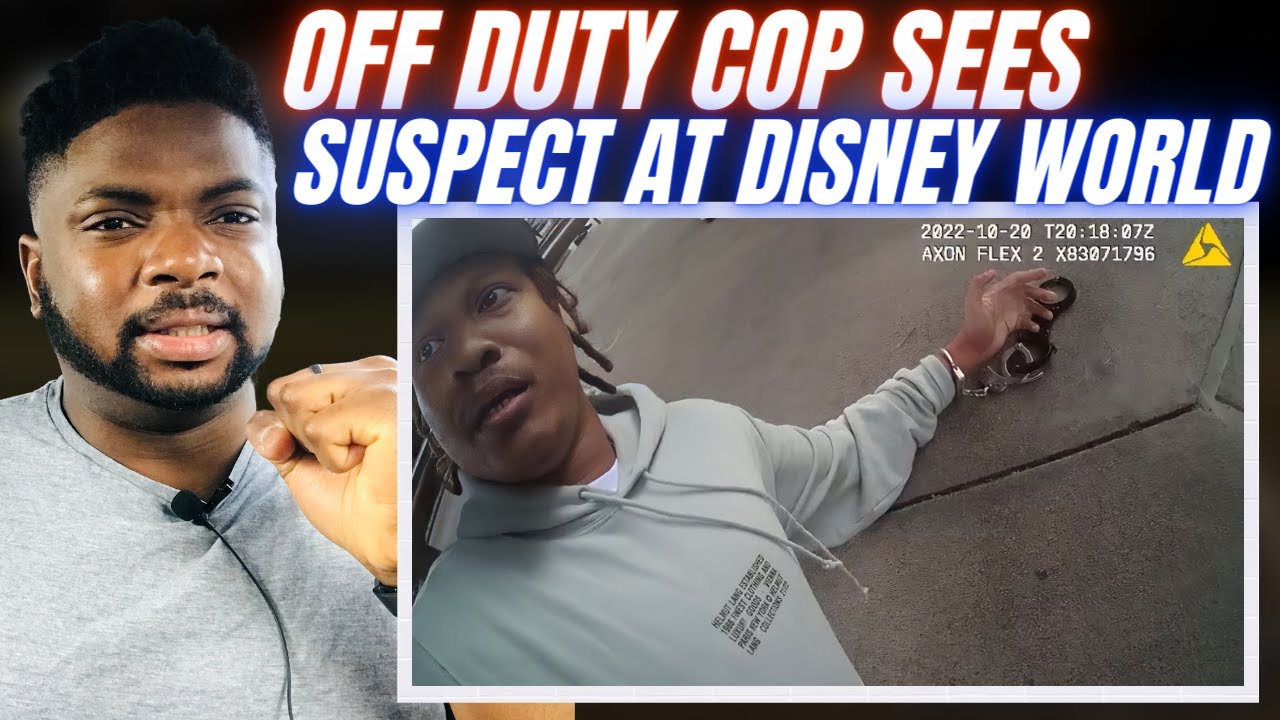 Brit Reacts To OFF DUTY COP SPOTS HIS FUGITIVE AT DISNEY WORLD!
