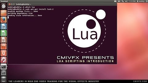 cmiVFX LUA Programming Quickstart