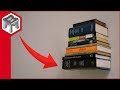 How to make an invisible bookshelf  floating book illusion